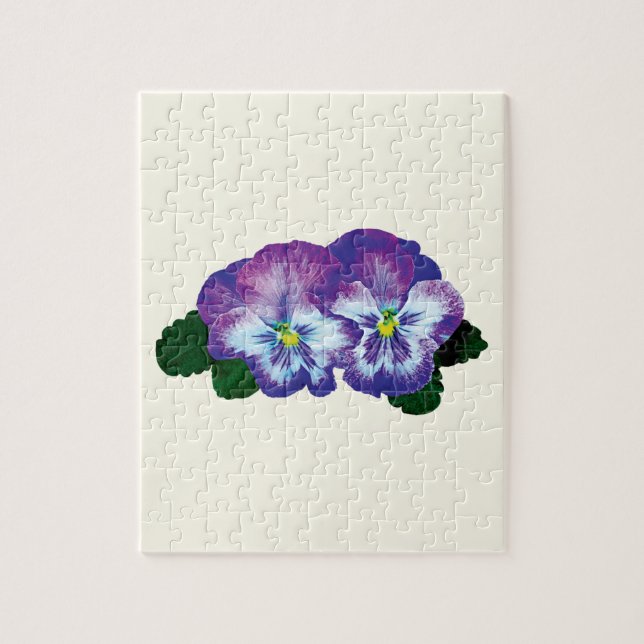 Lila Pansy Duo (Vertikal)
