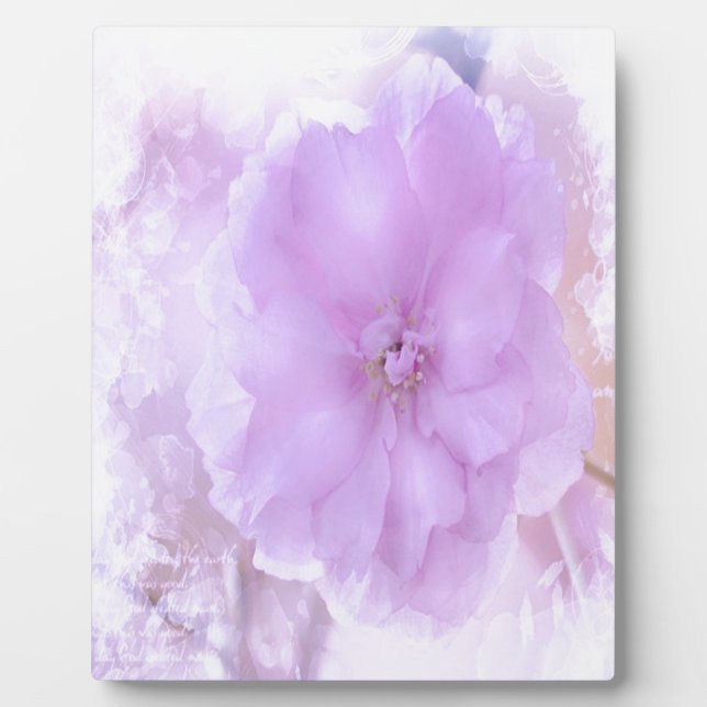 Lila Pansy Fotoplatte (Vorderseite)