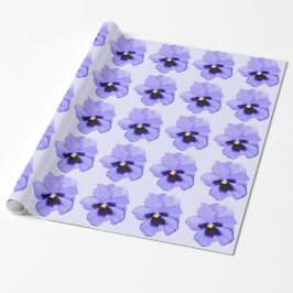 Lila Pansy Geschenkpapier