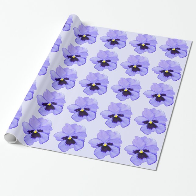 Lila Pansy Geschenkpapier (Ungerollt)