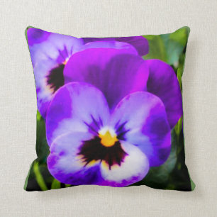 Lila Pansy-Kissen Kissen