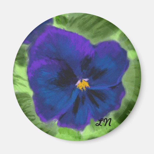Lila Pansy Magnet (Vorne)