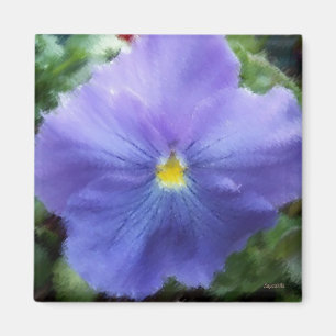 Lila Pansy Magnet