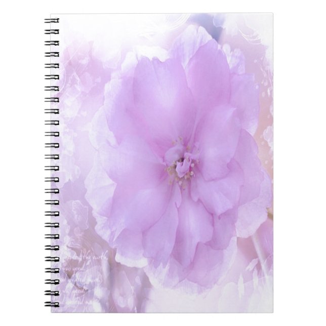 Lila Pansy Notizblock (Vorderseite)