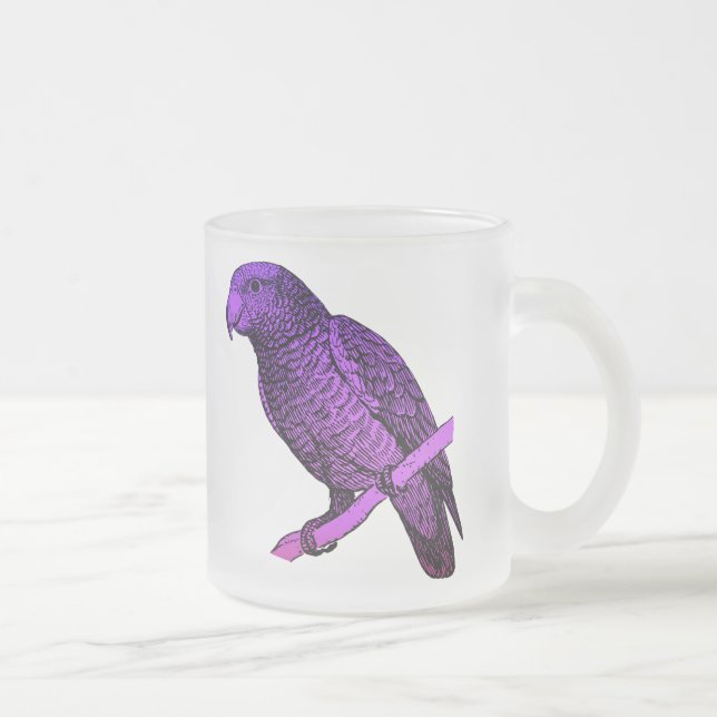 Lila Papagei Mattglastasse (Rechts)
