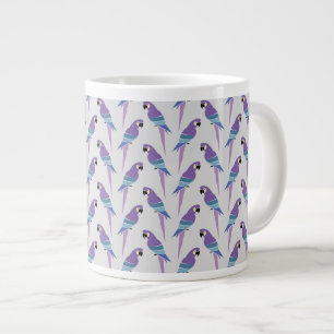 Lila Papageien Jumbo-Tasse