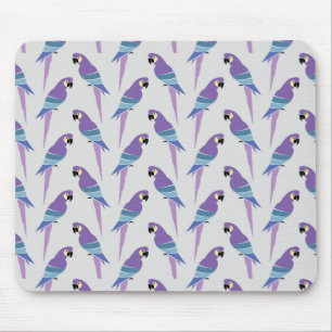 Lila Papageien Mousepad