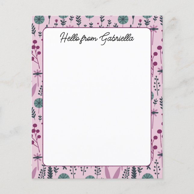 Lila Papier für die Blumenbearbeitung (Vorderseite)
