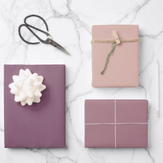 Lila Papierfolien aus Vollfarben Geschenkpapier Set