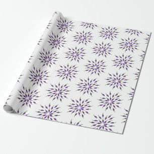 Lila Paprika-Mandala-Kunst Geschenkpapier