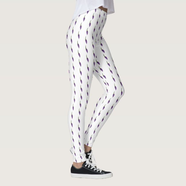 Lila Paprikaschoten Leggings (Rechts)