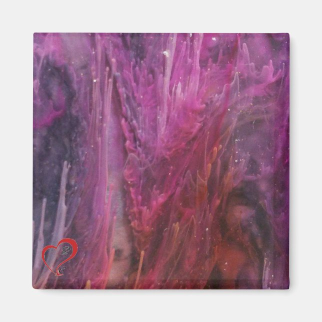 Lila Paradies Magnet (Vorne)