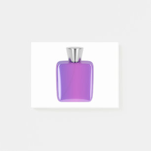 Lila Parfümflasche Post-it Klebezettel