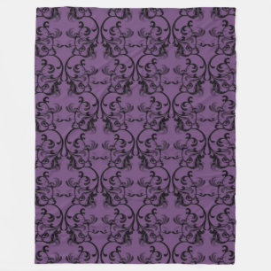 Lila Pariser Damask Fleece Blanket
