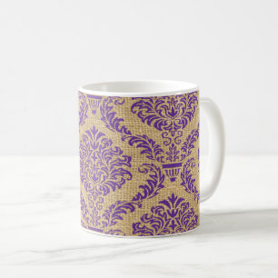 Lila Pariser Stimmung Damast-Kaffeetasse Kaffeetasse