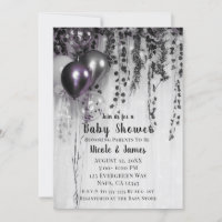 Lila Party Balloons Ivy Babydusche