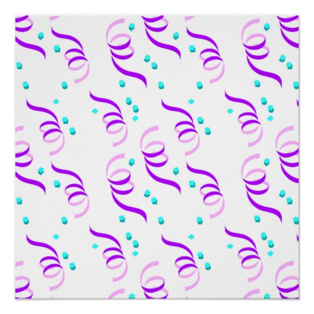 LILA PARTY RIBBONS POSTER (Vorderseite)