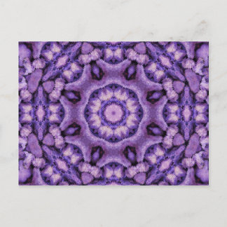 Lila Passion Kaleidoskop Postkarte