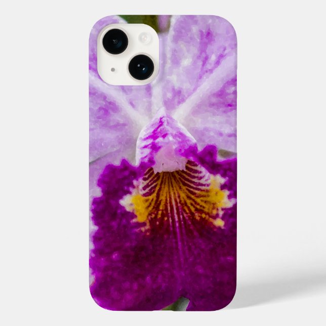 Lila Passion Orchid iPhone Case (Rückseite)