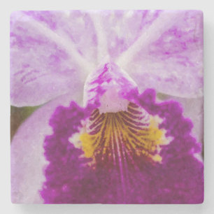 Lila Passion Orchid Steinuntersetzer