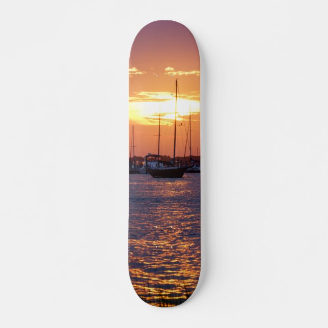 Lila Passion Sunset Skateboard (Vorne)