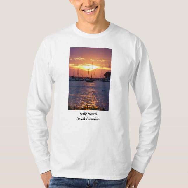 Lila Passion Sunset T-Shirt (Vorderseite)