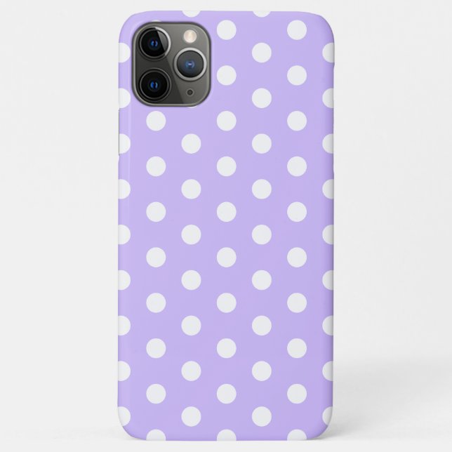 Lila Pastel Polka Dot Case-Mate iPhone Case (Rückseite)