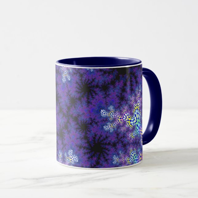 Lila Pastel Speckle Tasse (VorderseiteRechts)