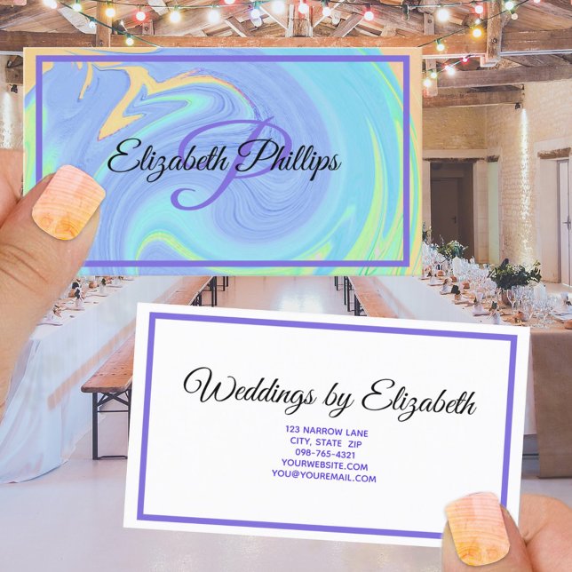 Lila Pastelfarbe Beruflich Visitenkarte (Von Creator hochgeladen)