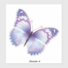Lila Pastell Butterfly Aufkleber