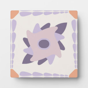 Lila-Pastell-Dekorative bunte Fliese Fotoplatte