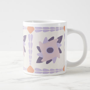 Lila-Pastell-Dekorative bunte Fliese  Jumbo-Tasse