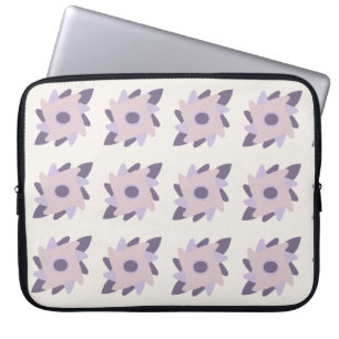 Lila-Pastell-Dekorative bunte Fliese Laptopschutzhülle