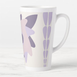 Lila-Pastell-Dekorative bunte Fliese Milchtasse