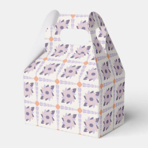 Lila-Pastell-Dekorfliesenmuster Geschenkschachtel