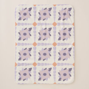 Lila-Pastell-Dekorfliesenmuster Sherpadecke
