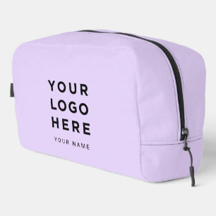 Lila Pastell Geschäft Logo Name Instagram Reise Waschbeutel