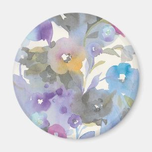 Lila Pastellblumenblätter des Juwel-Garten-  Magnet