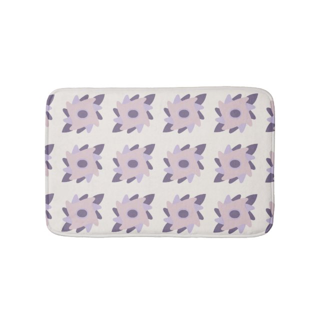 Lila Pastellfliese Badematte (Vorderseite)