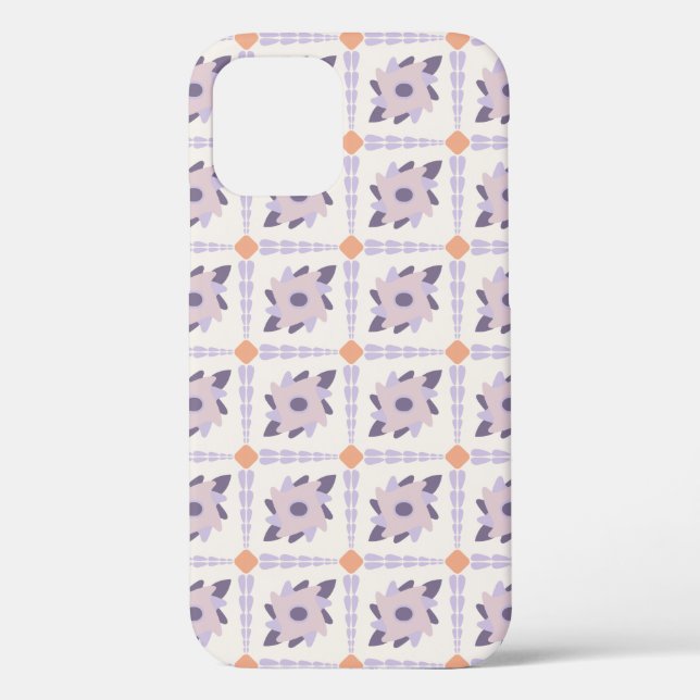 Lila Pastellfliese Case-Mate iPhone Hülle (Rückseite)
