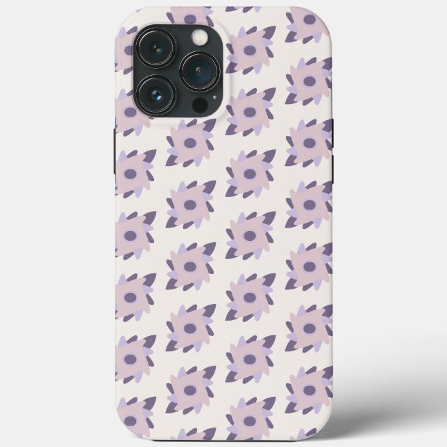 Lila Pastellfliese Case-Mate iPhone Hülle (Rückseite)