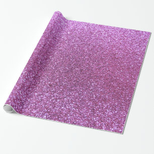 Lila PastellGlitter Geschenkpapier