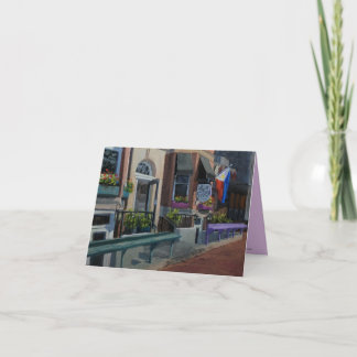 Lila Patch Arful Note Card Dankeskarte