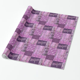 Lila Patina: Mosaik Geschenkpapier