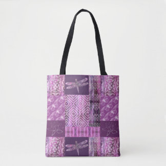 Lila Patina: Mosaik Tasche