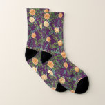 Lila Peach Wedding Floral Rose Socken<br><div class="desc">Schöne lila und pfirsichfarbene Hochzeitskollektion mit Rose und Blume aus Peony. Ein wunderschöner Blumenlook,  der sich perfekt für ein elegantes Frühlings-,  Sommer- oder Herbstereignis eignet!</div>