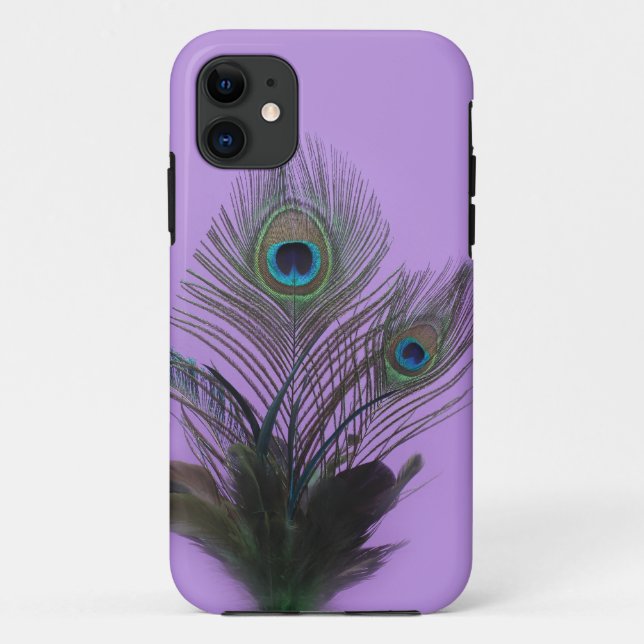 Lila Peacock Feathers iPhone 5 Case-Mate Case-Mate iPhone Hülle (Rückseite)