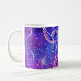 Lila Pegasus | Neon-Geflügeltes-Pferd-Galaxie-Tass Kaffeetasse