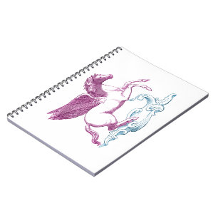 Lila Pegasus-Notebook Notizblock