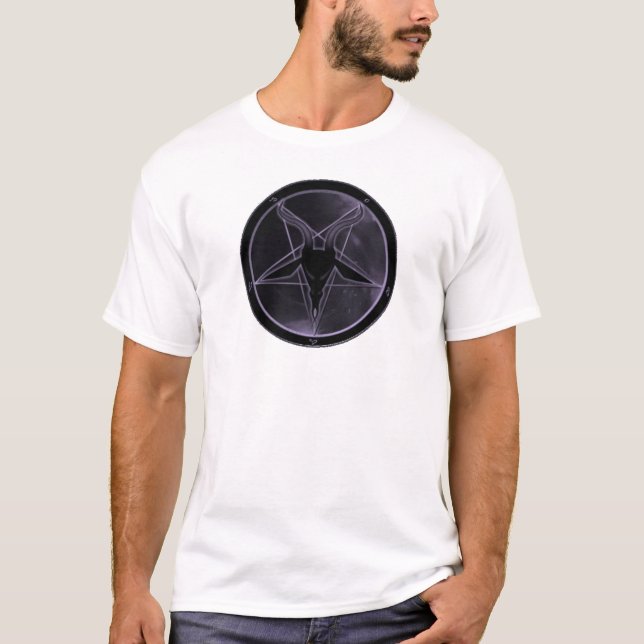 Lila Pentagram T-Shirt (Vorderseite)